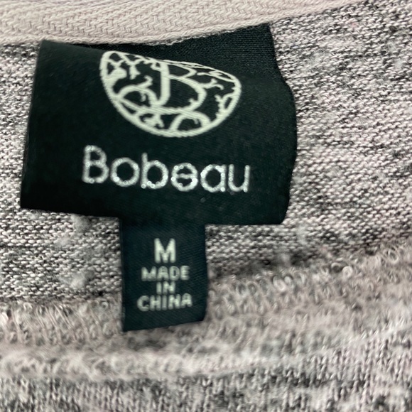 Bobeau Soft Lightweight Pink Gray Sweater Size M - Picture 2 of 11